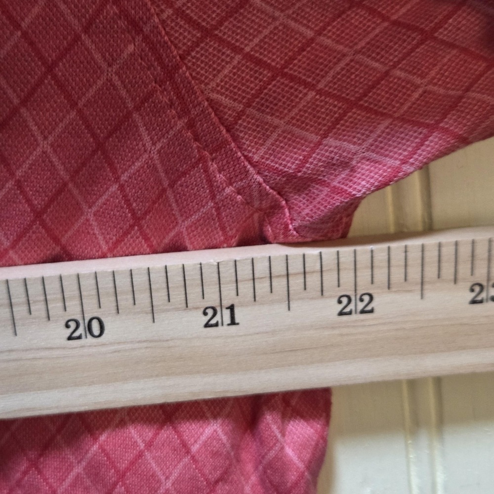 Brooks Brothers Polo Shirt Mens L Pink Argyle Double Mercerized Cotton Knit Top - Picture 5 of 6